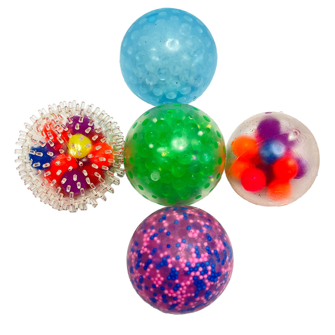 Textured Squishy Stress & Fidget Balls ( Pack of 5) - Steps2Life