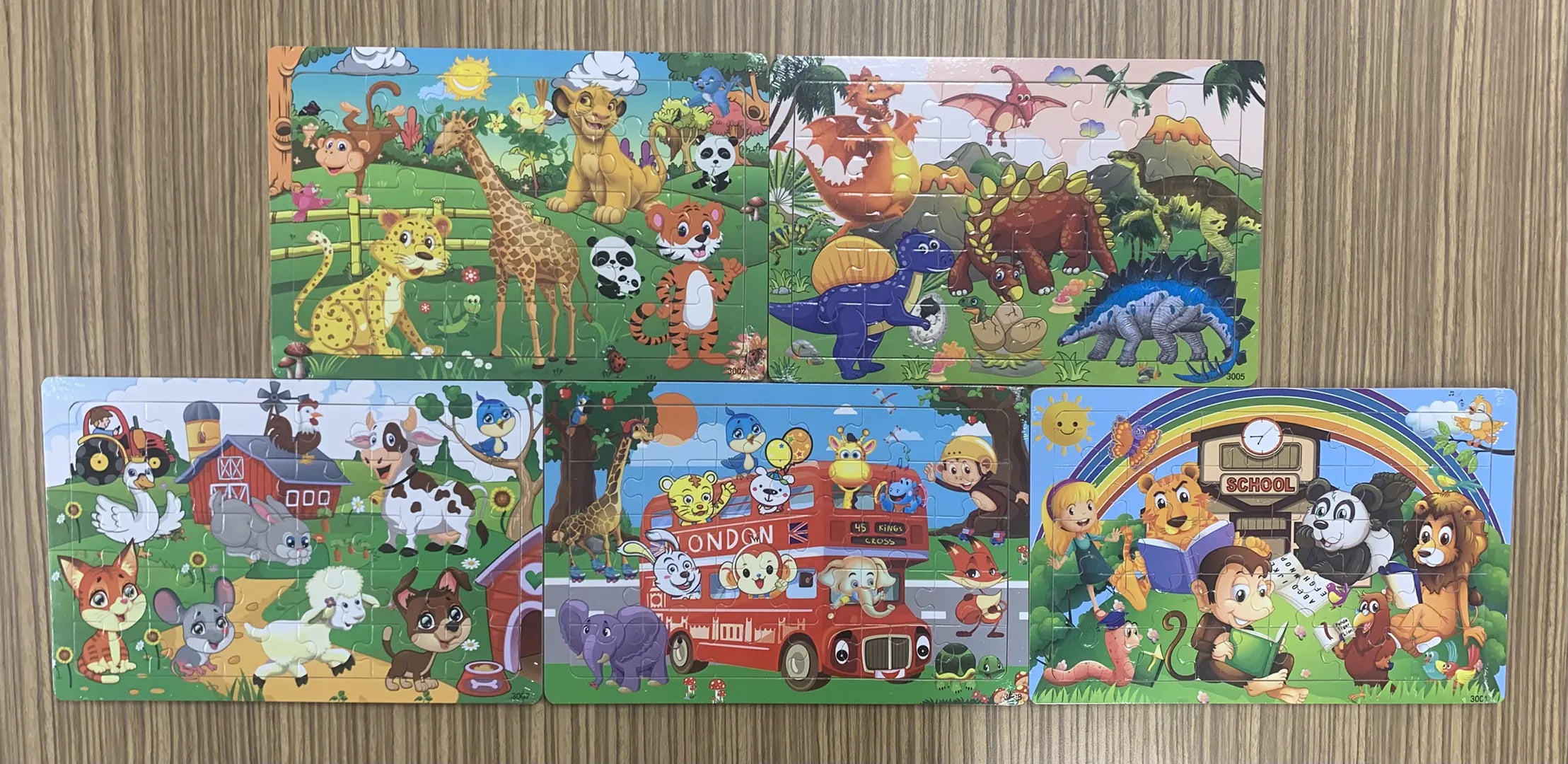 Character and Animal Puzzles (Pack of 5) - Steps2Life