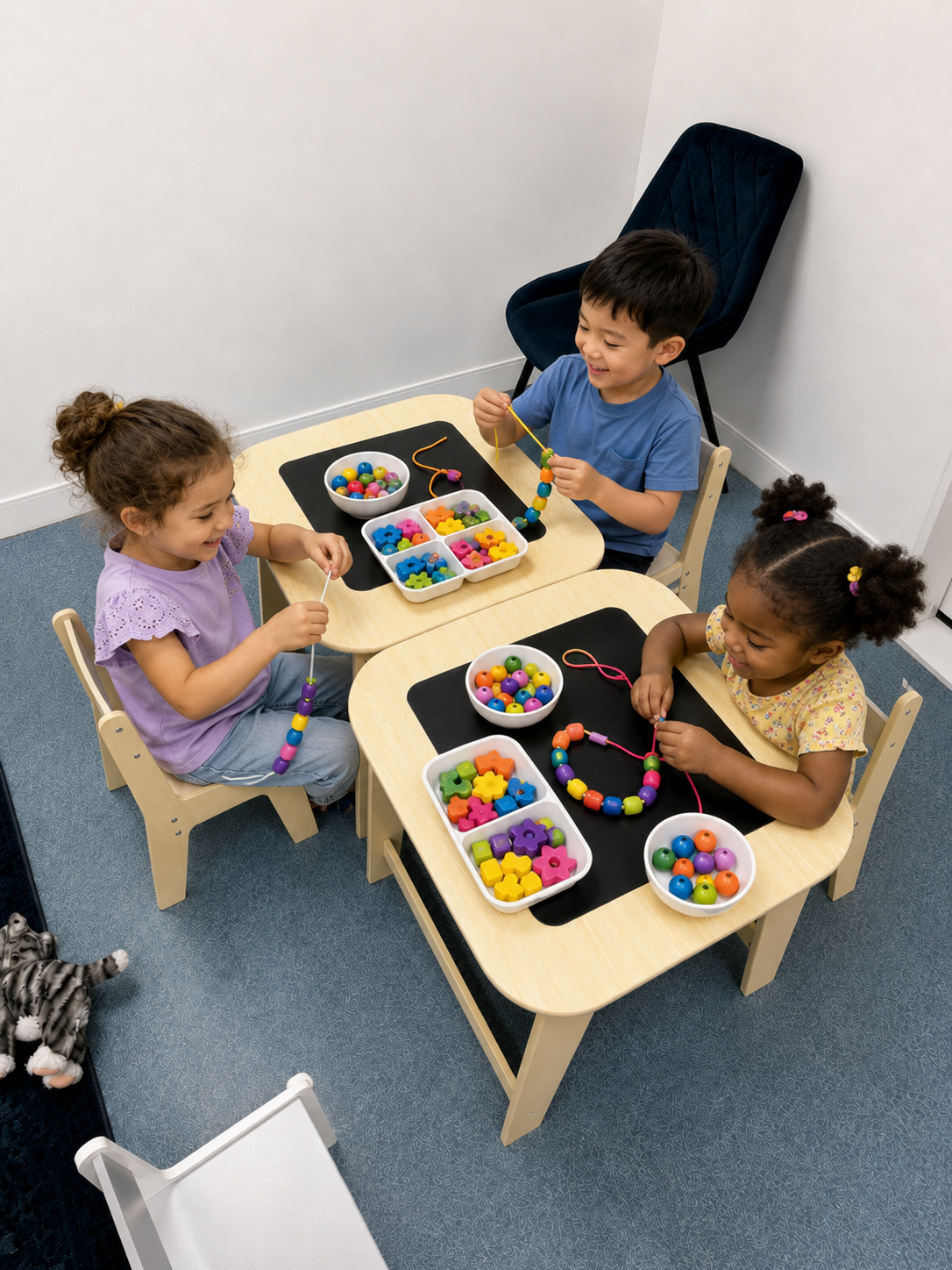 Children building fine motor skills